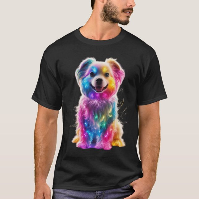 Camiseta Cachorro Colorido (Frente)