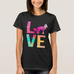 Camiseta Cachorro Colorido Chinês Detido Mamãe Oferece Cerc