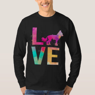 Camiseta Cachorro Colorido Chinês Detido Mamãe Oferece Cerc
