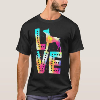 Camiseta Cachorro Colorido de Amor