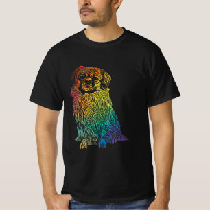 Camiseta Cachorro Colorido - Espanhol Tibetano - Pet Animal