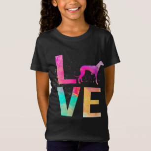 Camiseta Cachorro Colorido Mamãe Dona Whippet