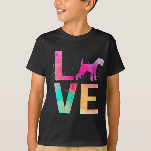 Camiseta Cachorro Colorido Mamãe Oferece Sobrecarga Suave (Frente)