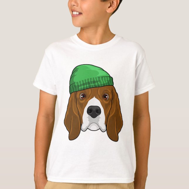 Camiseta Cachorro com Beanie (Frente)
