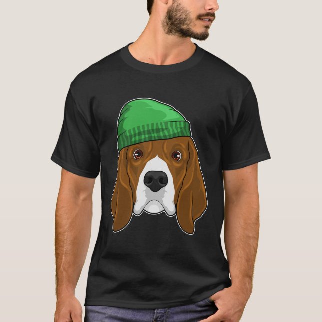 Camiseta Cachorro com Beanie (Frente)
