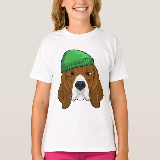 Camiseta Cachorro com Beanie (Frente)