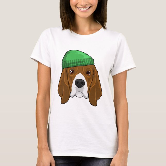 Camiseta Cachorro com Beanie (Frente)