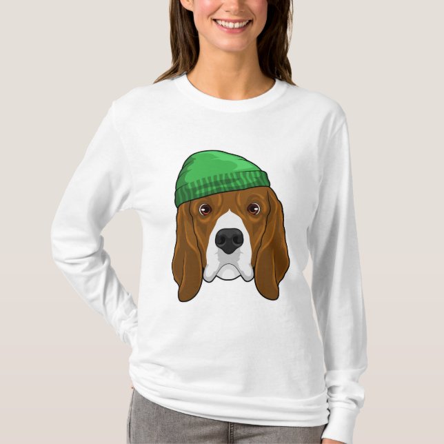 Camiseta Cachorro com Beanie (Frente)