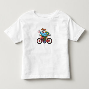 Camiseta Cachorro com Bicicleta