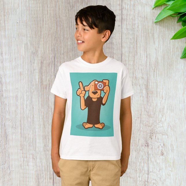 Camiseta Cachorro Com Câmera (Criador carregado)