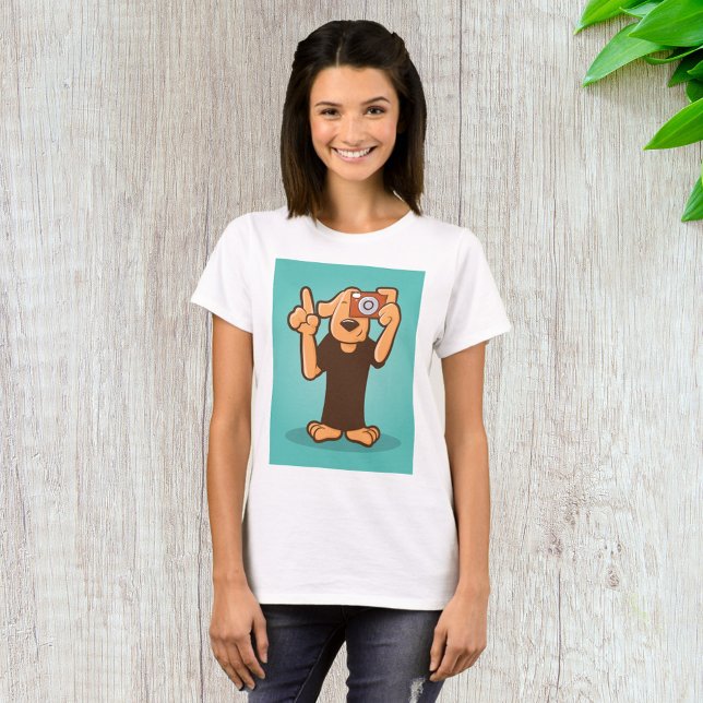 Camiseta Cachorro Com Câmera (Criador carregado)