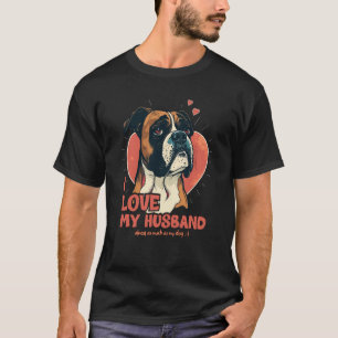 Camiseta Cachorro Com Corações Eu Amo Meu Marido 3