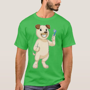 Camiseta Cachorro com escova de dentes