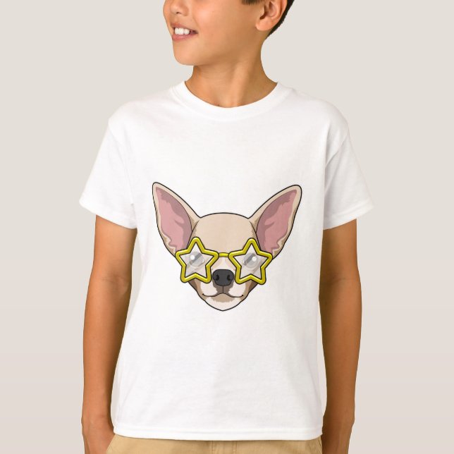 Camiseta Cachorro com óculos de sol (Frente)