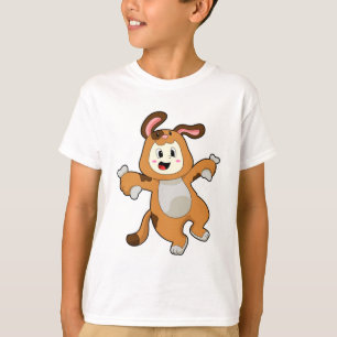 Camiseta Cachorro com Osso como Coelho