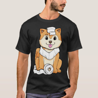 Camiseta Cachorro com Roll de papel higiênico
