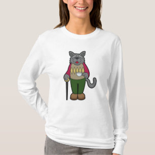 Camiseta Cachorro com taça de café