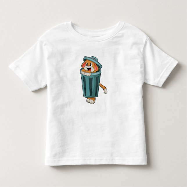 Camiseta Cachorro com Trashcan (Frente)
