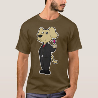 Camiseta Cachorro com vinho tinto