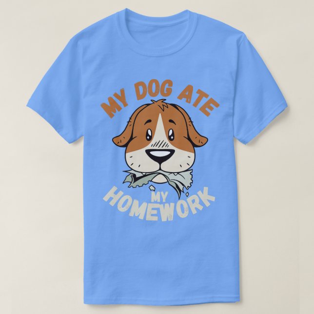 Camiseta Cachorro Comeu Minha Mão (Frente do Design)