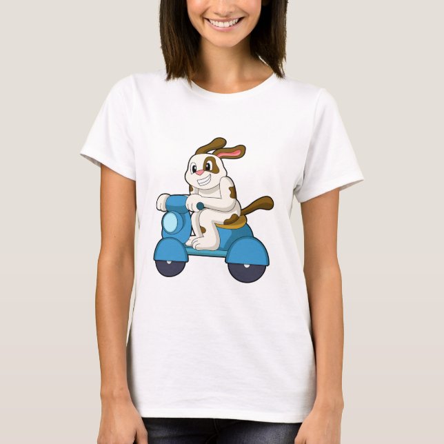 Camiseta Cachorro como Biker com Patinete.PNG (Frente)
