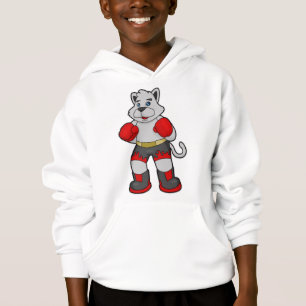 Camiseta Cachorro como boxeiro com luvas in a box