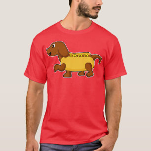 Camiseta Cachorro como cachorro-quente