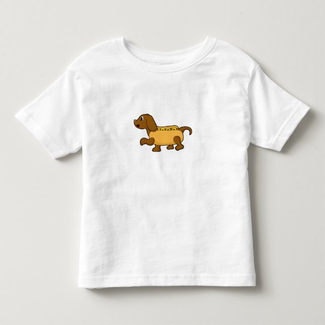 Camiseta Cachorro como cachorro-quente (Frente)