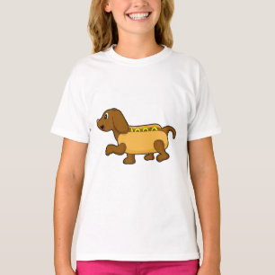 Camiseta Cachorro como cachorro-quente