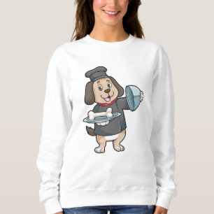 Camiseta Cachorro como cozinheiro com ossos