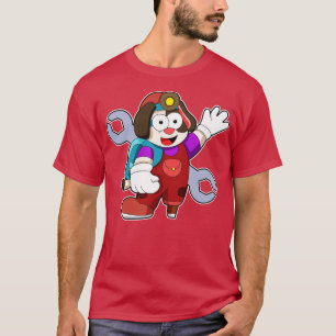 Camiseta Cachorro como engenheiro de Mecatrônica com chave 