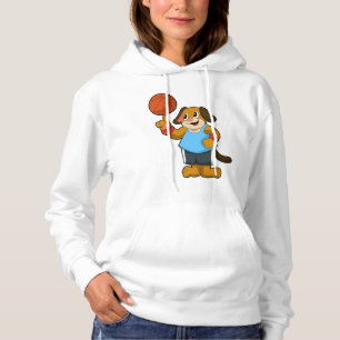 Camiseta Cachorro como jogador de basquetebol