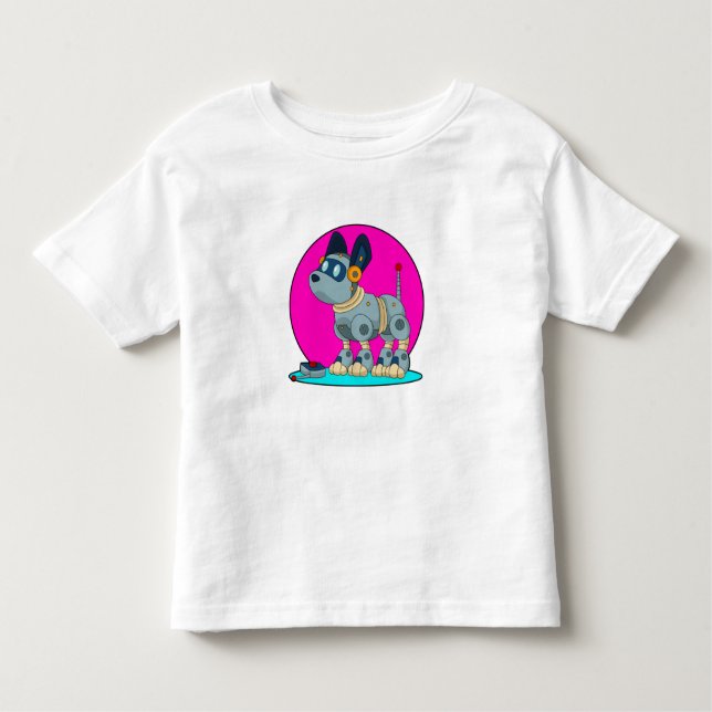 Camiseta Cachorro como Robô (Frente)