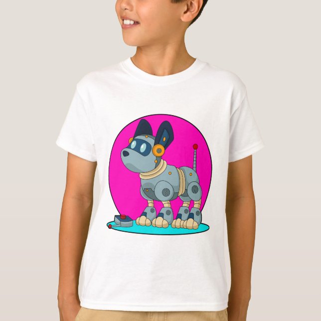 Camiseta Cachorro como Robô (Frente)