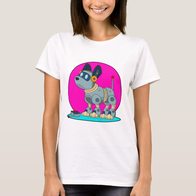Camiseta Cachorro como Robô (Frente)
