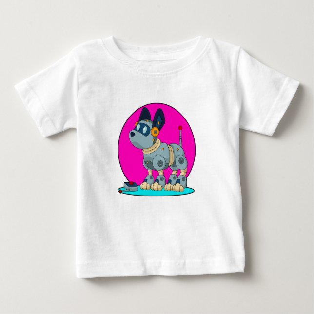 Camiseta Cachorro como Robô (Frente)