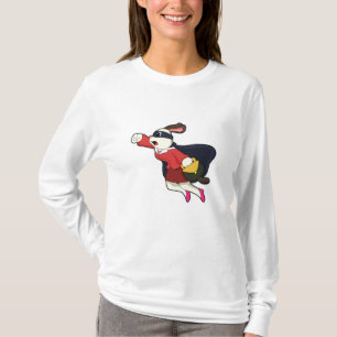 Camiseta Cachorro como secretário super-herói