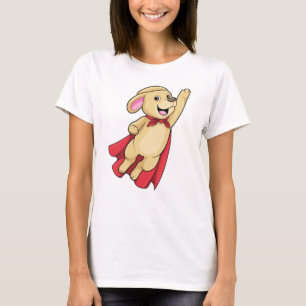 Camiseta Cachorro como super-herói com Cabo