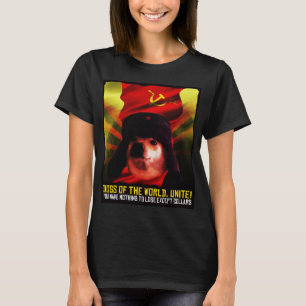 Camiseta Cachorro Comunista Camarada Meme Rússia cachorro J