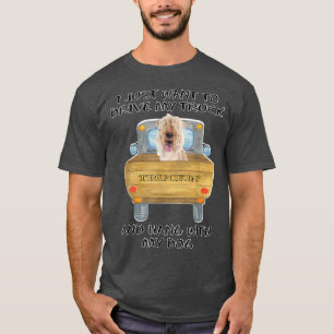 Camiseta Cachorro Condutor de Caminhão Lakeland Terrier