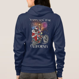 Camiseta Cachorro Conduz Moto À Califórnia
