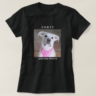 Camiseta Cachorro Confiante E Bonito Com Olhos Solosos 40 R
