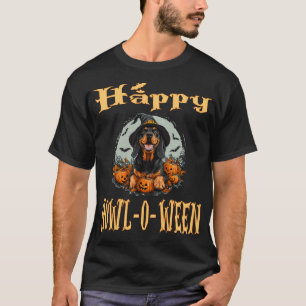 Camiseta Cachorro Coonhound Preto e Marrom Com Chapéu de Br
