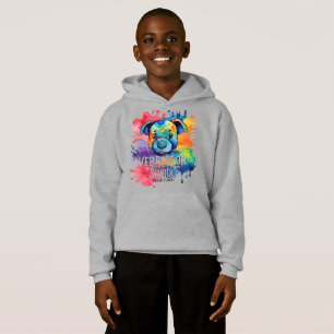 Camiseta Cachorro cor-de-água engraçado