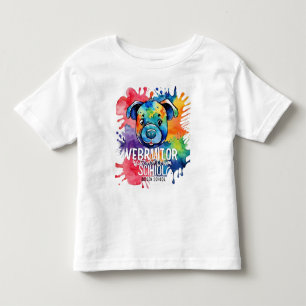 Camiseta Cachorro cor-de-água engraçado