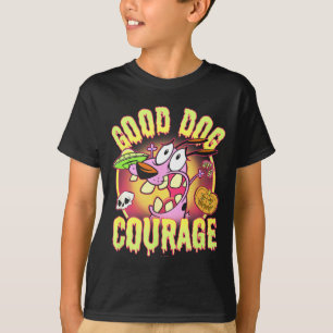 Camiseta Cachorro Corajoso o Cão Covarde de Halloween Bom C