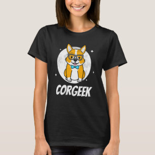 Camiseta Cachorro Corgi Corgeek Antiguidade Vintage