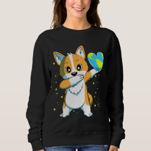 Camiseta Cachorro Corgi Feliz Dia da Terra Meninas