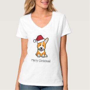 Camiseta Cachorro corgi filhote Pembroke galês chapéu de Na