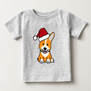 Camiseta Cachorro corgi filhote Pembroke galês Natal Papai 